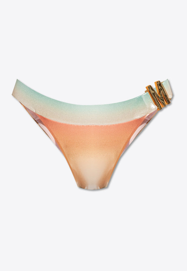 Moschino M Buckle Bikini Bottoms Multicolor DÓŁ 241V2 A5905 9402-1888
