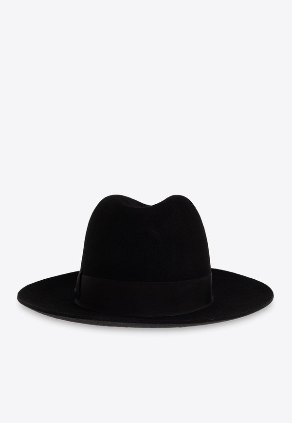 Dolce & Gabbana, NOOS, VTK, Women, Accessories, Hats Wool-Blend Fedora Hat Black FH652A FU2XJ-N0000