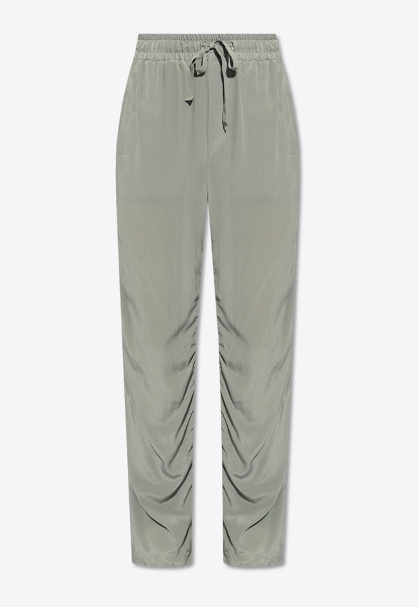 Dolce & Gabbana, NOOS, VTK, Men, Clothing, Pants, Casual Pants, Track Pants Wide-Leg Silk Track Pants Gray GP06PT FU1UQ-V0545
