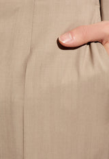 Dolce & Gabbana Single-Breasted Pinstripe Wool Suit Beige GK0RMT FR20O-S8051