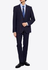 Dolce & Gabbana Single-Breasted Checked Wool Suit Navy Blue GK0EMT FQ2NJ-S8101