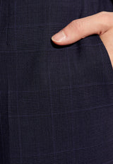 Dolce & Gabbana Single-Breasted Checked Wool Suit Navy Blue GK0EMT FQ2NJ-S8101