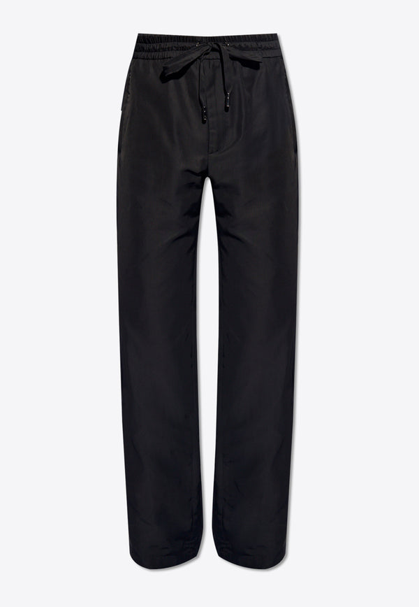 Dolce & Gabbana, NOOS, VTK, Men, Clothing, Pants, Casual Pants Logo Patch Straight-Leg Pants Black GP03MT FUM6X-N0000