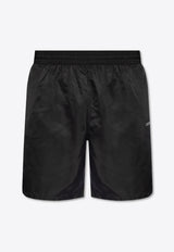 Off-White Logo Swim Shorts Black KĄPIELOWE OMFD008C99 FAB001-1001