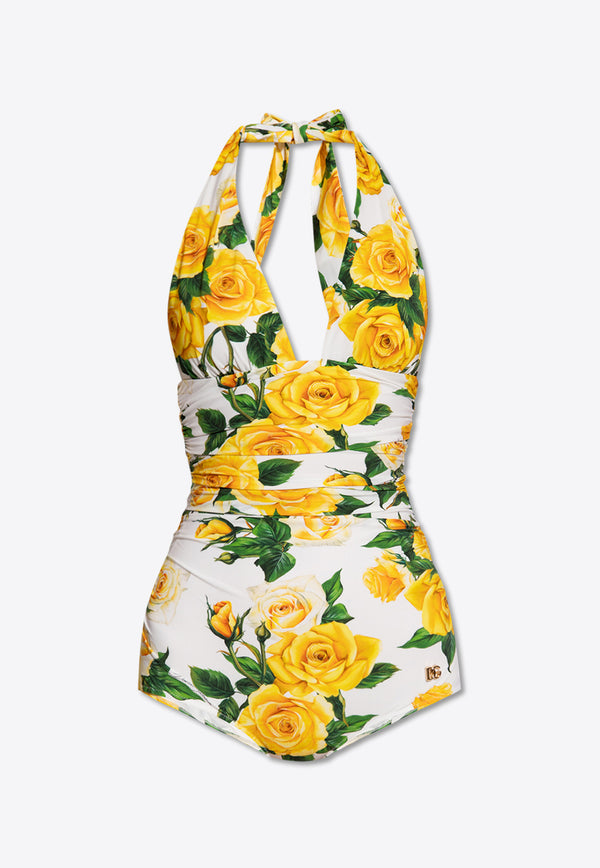 Dolce & Gabbana Floral One-Piece Swimsuit O9A06J FSG1S-HA3VO