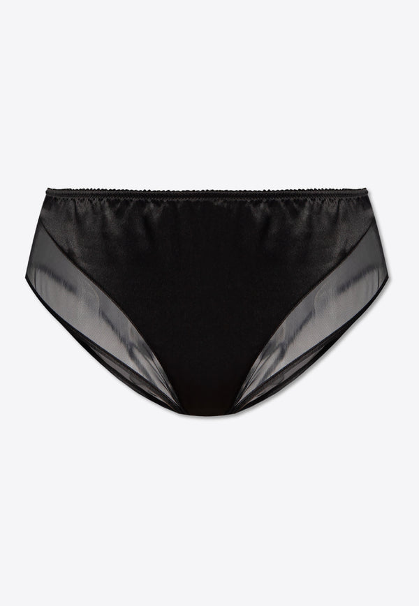 Dolce & Gabbana Paneled Silk and Tulle Briefs O2F40T ONL25-N0000