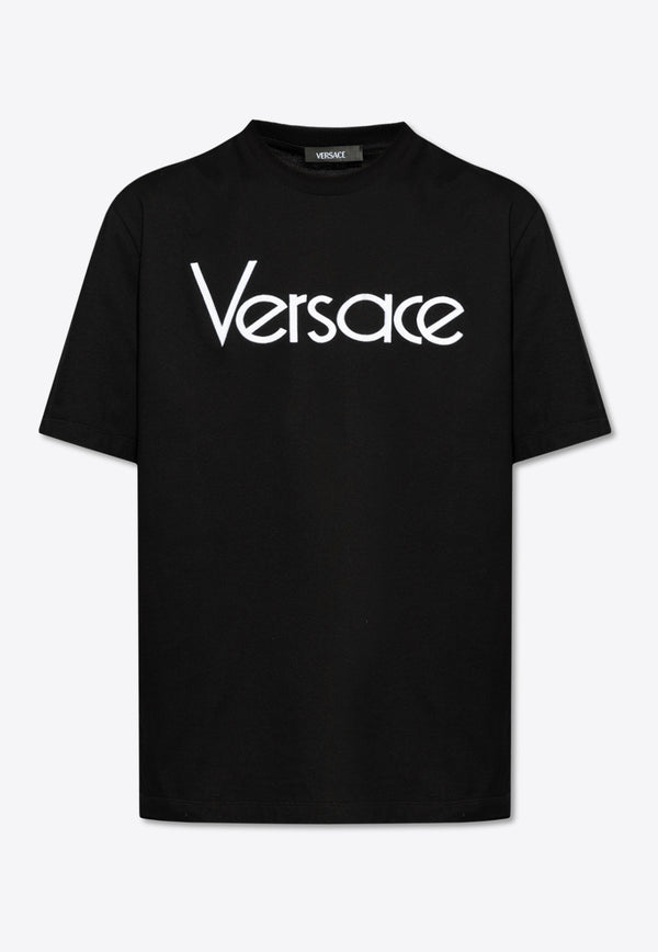 Versace 1978 Re-edition Logo T-shirt Black 1012545 1A09028-1B000