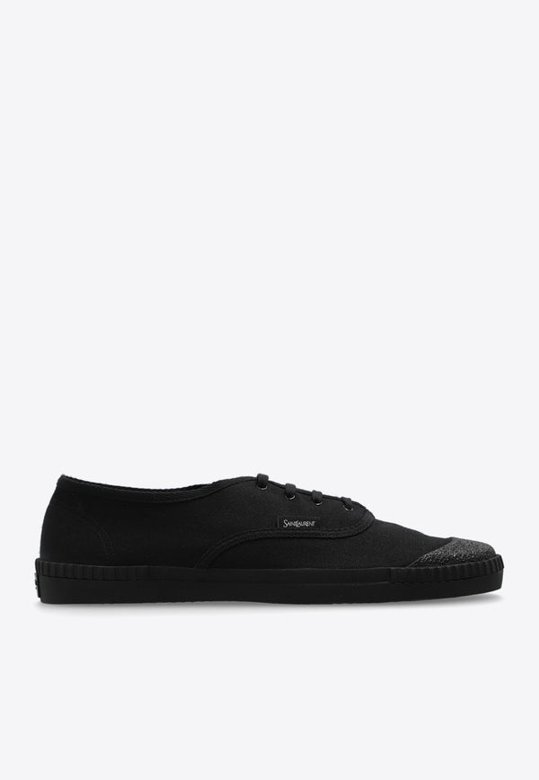 Saint Laurent Wes Low-Top Sneakers Black 776199 GUZ00-1000