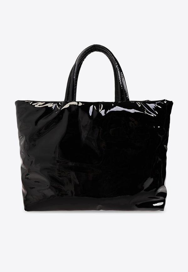 Saint Laurent Logo-Embroidered Tote Bag Black 777487 FAC2Z-1000