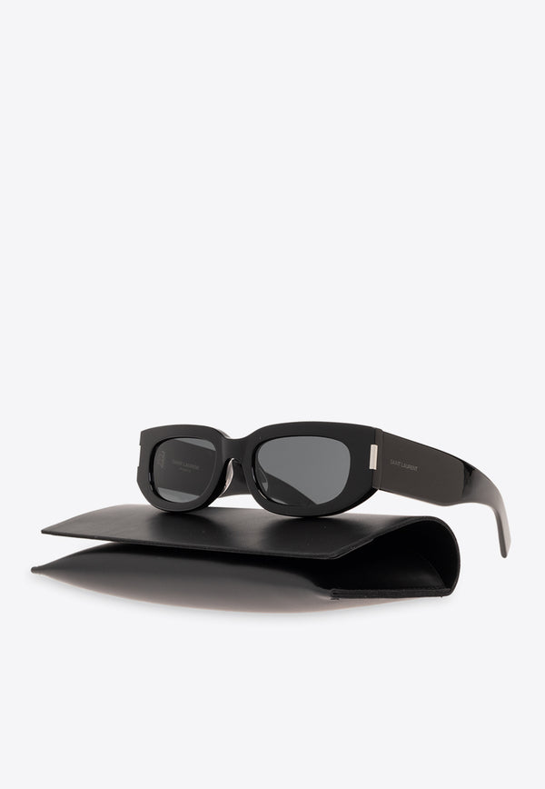 Saint Laurent SL 697 Square-Framed Sunglasses Black 779857 Y9956-1000