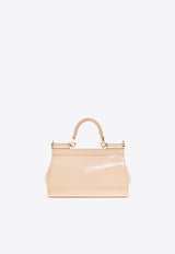 Dolce & Gabbana Small Sicily Leather Shoulder Bag Pink BB7116 A1037-80412