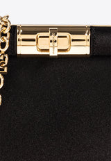Dolce & Gabbana Small Marlene Satin Shoulder Bag Black BB7635 A7630-80999