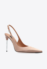 Dolce & Gabbana Lollo 105 Slingback Satin Pumps Pink CG0776 A7630-8H056