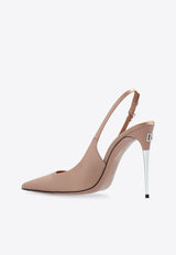 Dolce & Gabbana Lollo 105 Slingback Satin Pumps Pink CG0776 A7630-8H056