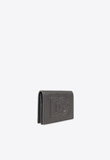 Dolce & Gabbana 3D-Effect Logo Leather Cardholder Gray BP1643 AT489-80748