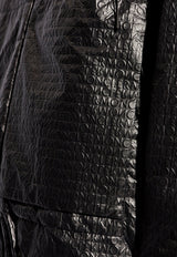 Moncler Ramiere Logo Embossed Windbreaker Jacket Black J10911A00044 597C3-S99