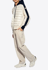 Moncler Logo Embroidered Corduroy Pants Grey J10912A00022 597J0-215