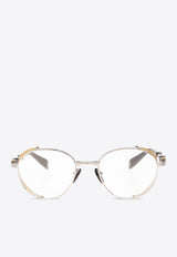 Balmain Brigade Round Optical Glasses Transparent BPX-110B-52 0-0