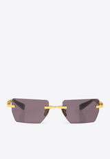 Balmain Pierre Square Sunglasses Gray BPS-150E-53 0-0