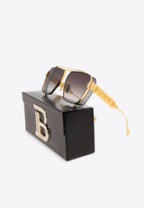 Balmain Premier Aviator Sunglasses Gray BPS-155A-61 0-0