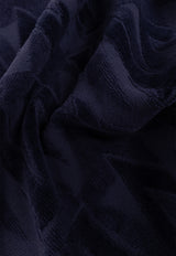 Moncler Logo Monogram Beach Towel Navy Blue J10913D00004 0U347-742