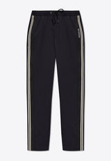 Moncler Side Stripe Logo Track Pants Navy Blue J10912A00005 597FV-77D