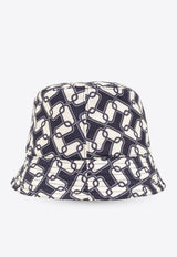 Moncler Logo Monogram Bucket Hat Navy Blue J10933B00044 597MX-F70