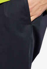 Moncler Elasticated Waistband Track Pants Navy Blue J10912A00037 597LL-77B