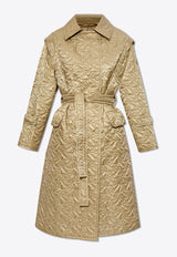 Moncler Samare Quilted Belted Coat Green J10931C00021 788KZ-219