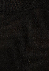 Moncler Logo Patch Knit Top Black J10939C00010 M4114-M99