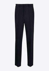 P.A.R.O.S.H Tailored Wool Pants Navy D232284LILLE_012