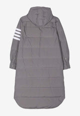 Thom Browne 4-bar Stripes Padded Parka Gray FOD025X05222_035