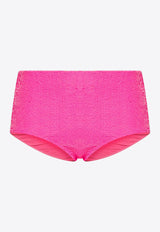 P.A.R.O.S.H Sequined High-Waist Bikini Bottom Pink D210554GARBO24_102