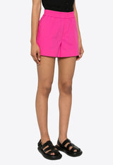 P.A.R.O.S.H Elasticated Waist Poplin Shorts Fuchsia D210149CANYOX24_042