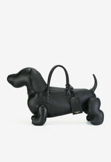 Thom Browne Hector Pebbled Leather Top Handle Bag Black MAG050A00198_001