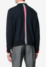 Thom Browne Signature Loopback Sweatshirt Navy MJT085A03377_415