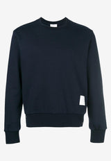 Thom Browne Signature Loopback Sweatshirt Navy MJT085A03377_415