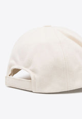 Isabel Marant Tyrone Logo Baseball Cap Ecru CQ001XFBA2C08A_ECBK