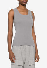 P.A.R.O.S.H Ribbed-Knit Tank Top Gray D540712CIPRIA24_018