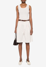 P.A.R.O.S.H Ribbed Knit Tank Top Pink D540712CIPRIA24_085