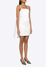 P.A.R.O.S.H Papavero Draped Mini Dress White D725316PAPAVERO_002_TH