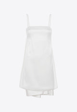 P.A.R.O.S.H Papavero Draped Mini Dress White D725316PAPAVERO_002_TH