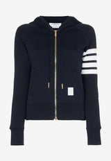 Thom Browne 4-bar Stripes Zip-Up Hoodie Navy FJT001A00535_415