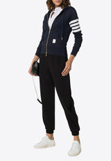 Thom Browne 4-bar Stripes Zip-Up Hoodie Navy FJT001A00535_415