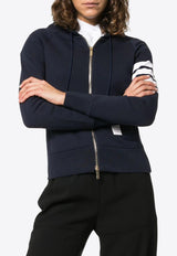 Thom Browne 4-bar Stripes Zip-Up Hoodie Navy FJT001A00535_415