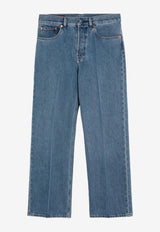 Gucci Logo Straight-Leg Jeans Blue 788823XDCXM/P_GUC-4011