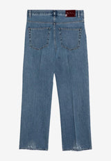 Gucci Logo Straight-Leg Jeans Blue 788823XDCXM/P_GUC-4011