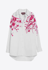 Gucci Long-Sleeved Shirt with Floral Print White 788840ZAJP1/P_GUC-9692