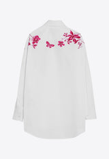 Gucci Long-Sleeved Shirt with Floral Print White 788840ZAJP1/P_GUC-9692