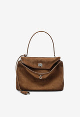 Balenciaga Medium Rodeo Suede Shoulder Bag Camel 7897722AB4G/R_BALEN-2533